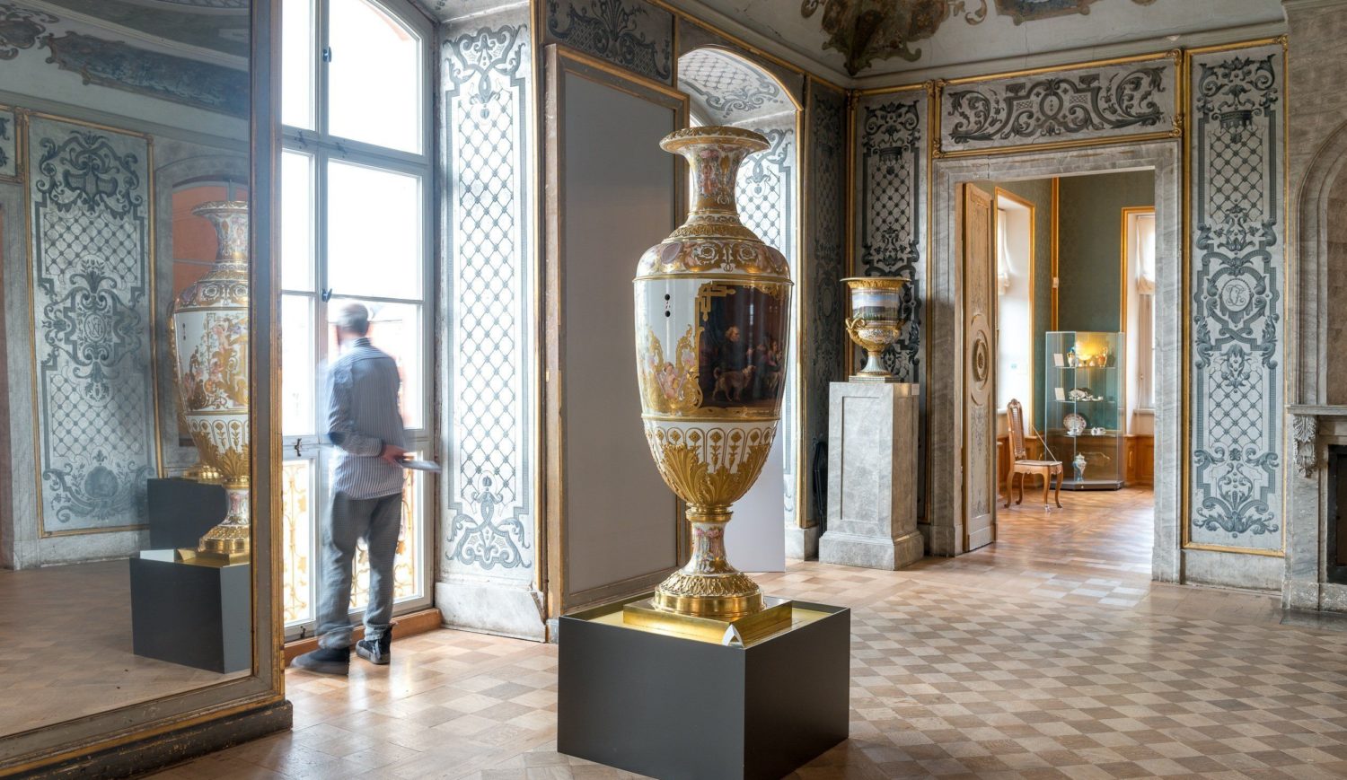 Wertvolle Vasen auf Schloss Belvedere © Gregor Lengler / Thüringer Tourismus GmbH