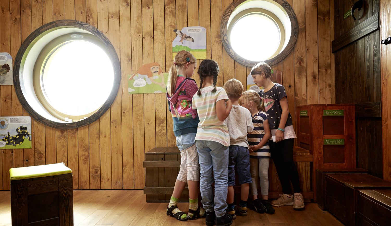 At the Arche Rhön visitor center, young guests can solve many puzzles © Samuel Zuder / Thüringer Tourismus GmbH