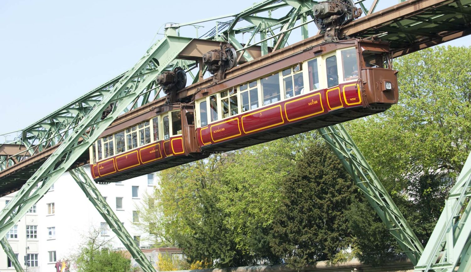 Landmark of the city - the Wuppertal suspension railroad