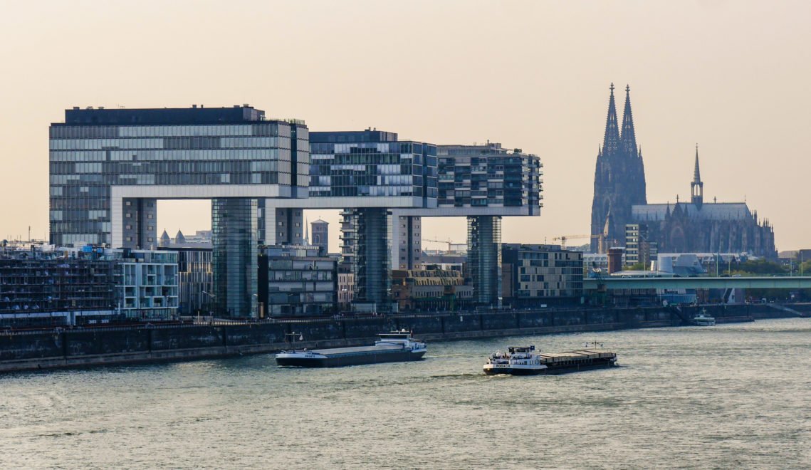 Crane houses in Cologne