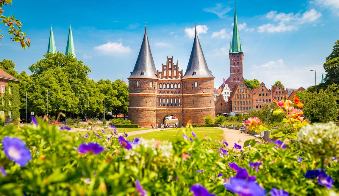 The Holsten Gate in Lübeck