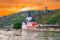 Pfalzgrafenstein Castle stands on an island in the middle of the Rhine - and was once a customs castle ©AdobeStock/mojolo