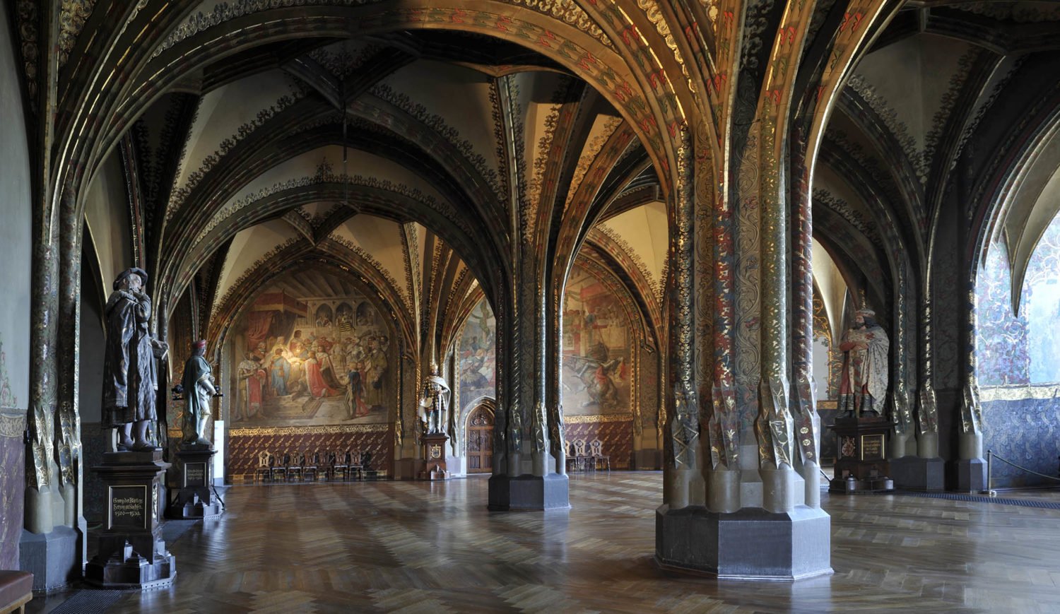 Die prachtvolle Große Hofstube der Albrechtsburg kann auch für Veranstaltungen gemietet werden