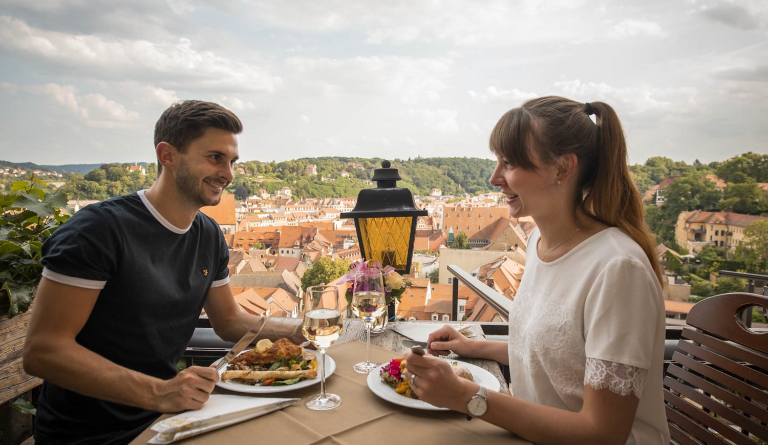 Gute Aussichten – Abendessen mit Blick über die Altstadt von Meißen