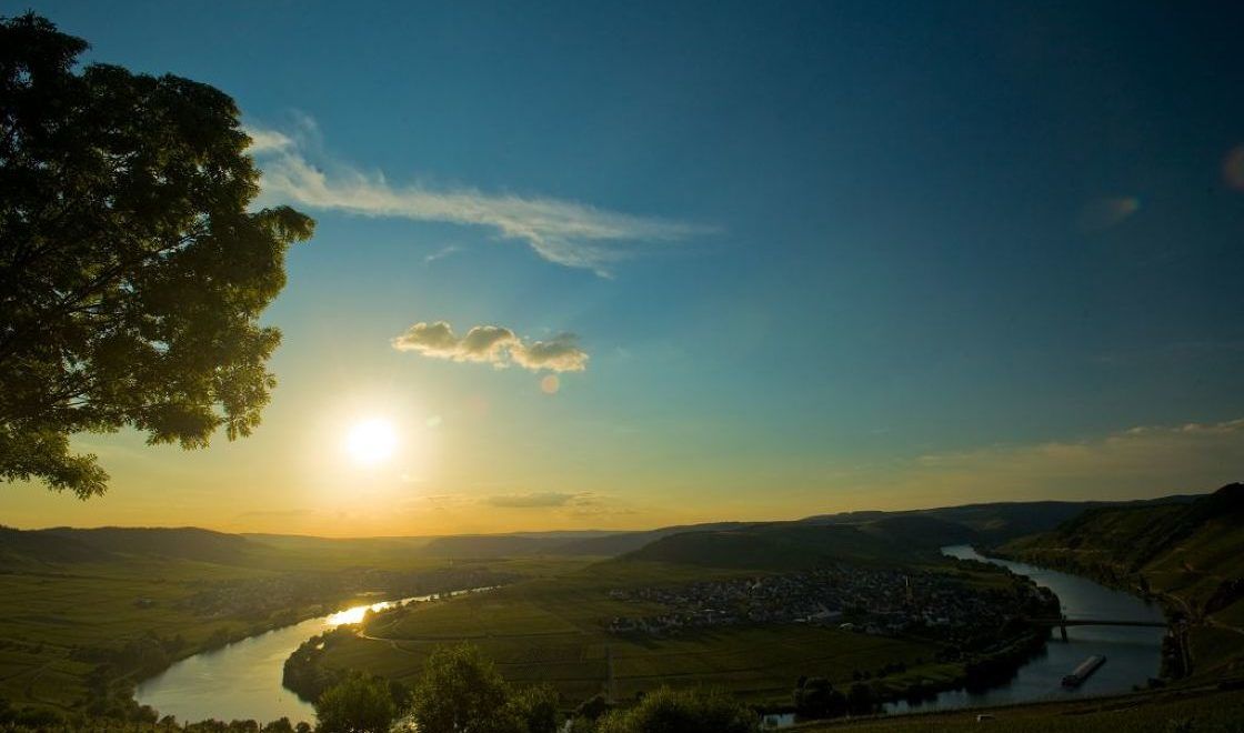 Norbert follows the many bends and curves that the Moselle makes around places like Leiwen. The Moselle loops are a relic of the Ice Age © Rheinland-Pfalz Tourismus GmbH / Ketz