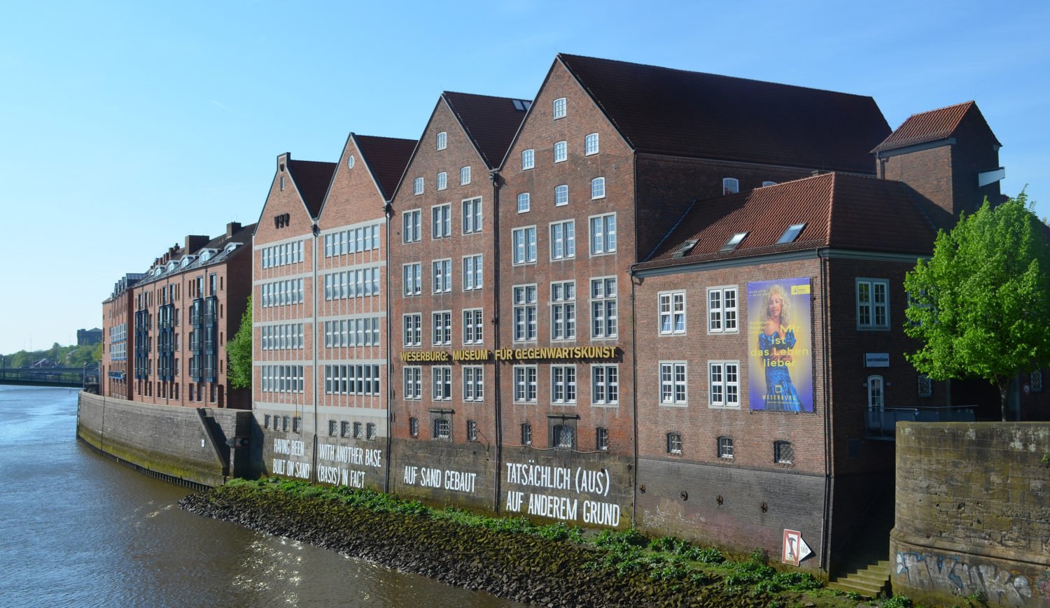 The Weserburg, Bremen's museum for contemporary art, is located in four former warehouse buildings on Bremen's Stadtwerder