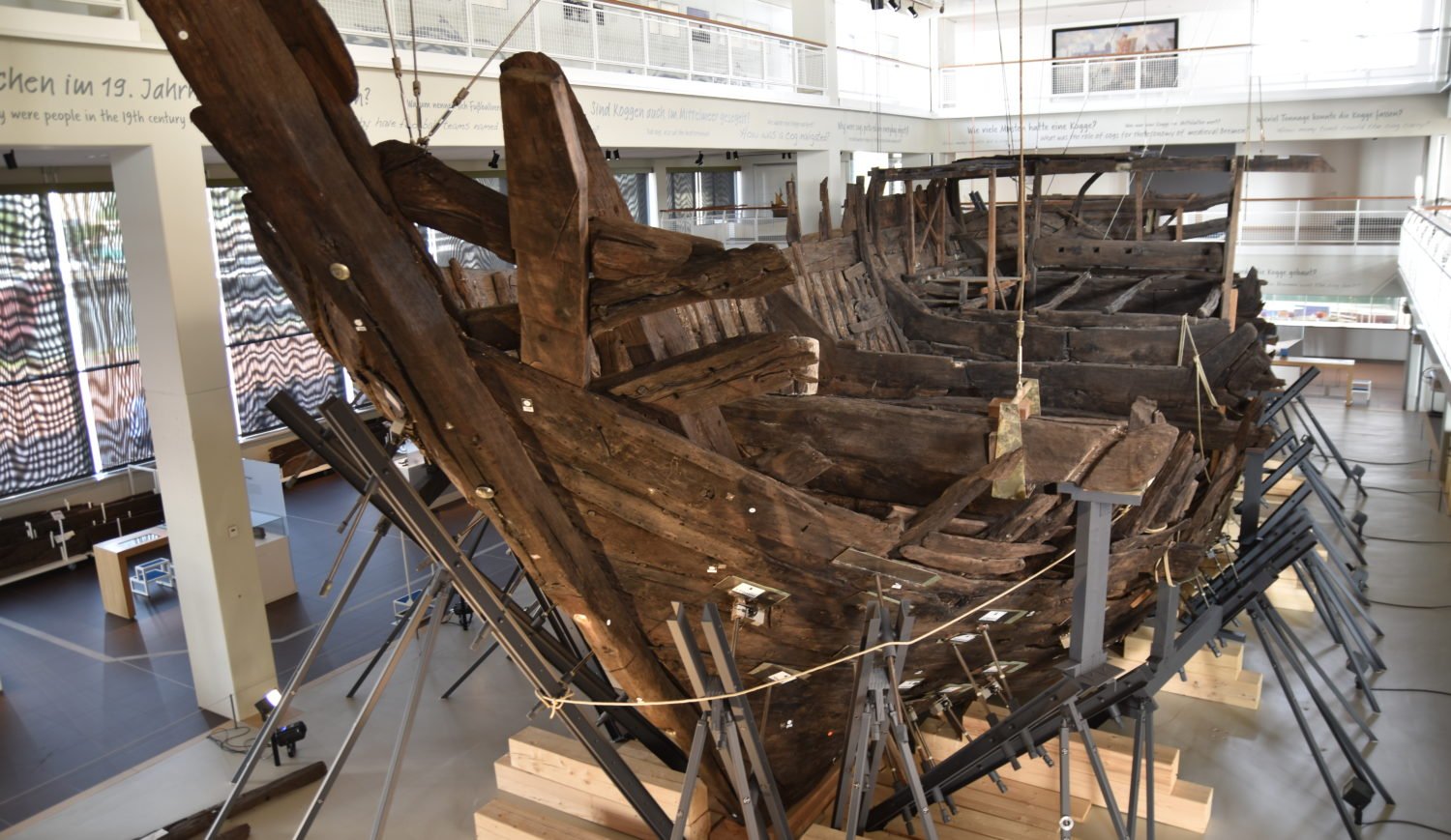 The cog, a 600-year-old wreck, is the centerpiece of the German Maritime Museum