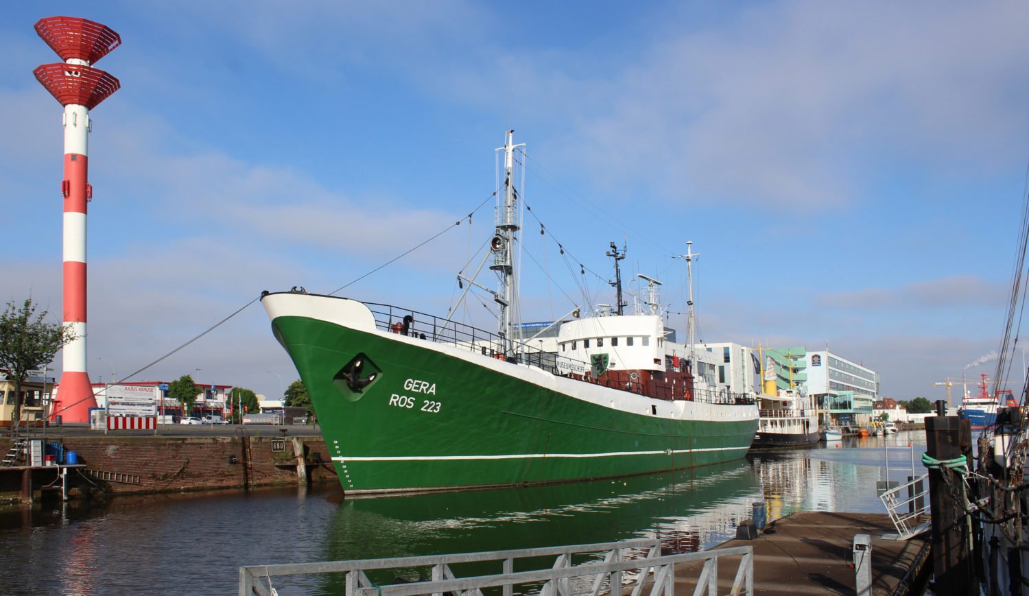 The museum ship GERA is the only floating deep-sea fishing museum in the whole of Germany