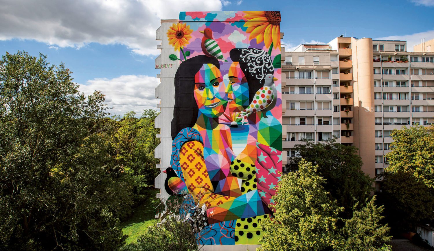 Thanks to "Stadt.Wand.Kunst" Mannheim's gray walls are gradually being transformed into colorful works of art