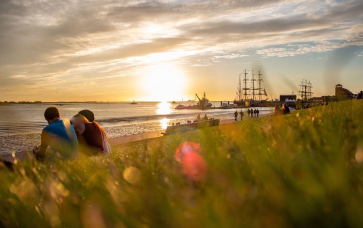 Quiet spot: The dikes around Bremerhaven are true places of longing to relax and enjoy © Danny - stock.adobe.com