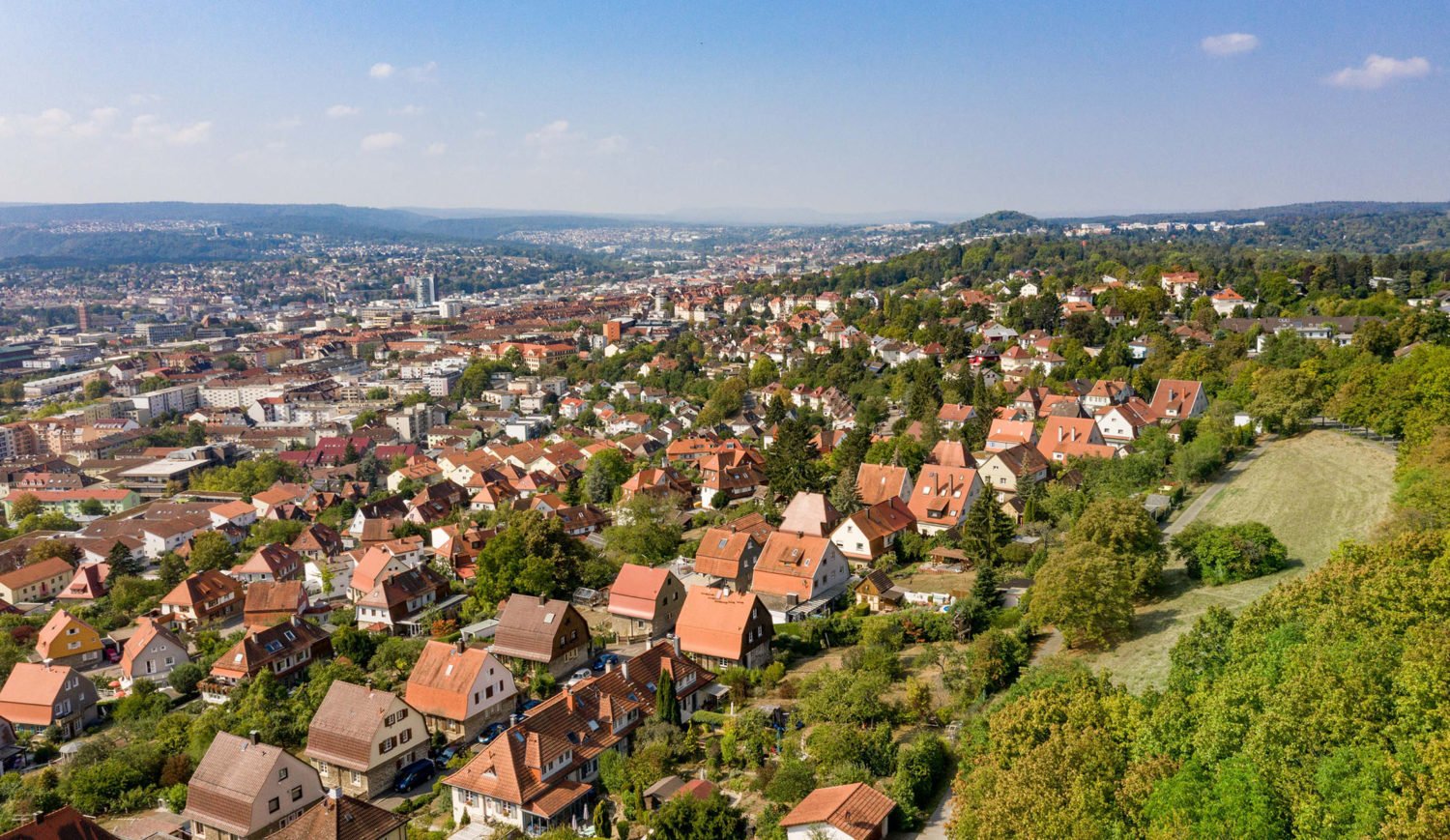 View of Pforzheim - one of the greenest cities in Germany