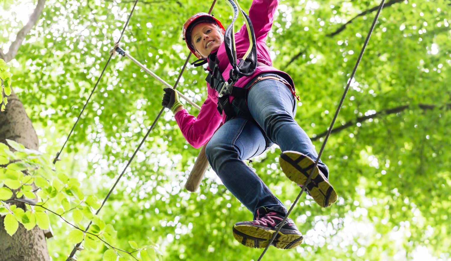 There are great high ropes courses in the Bremen area