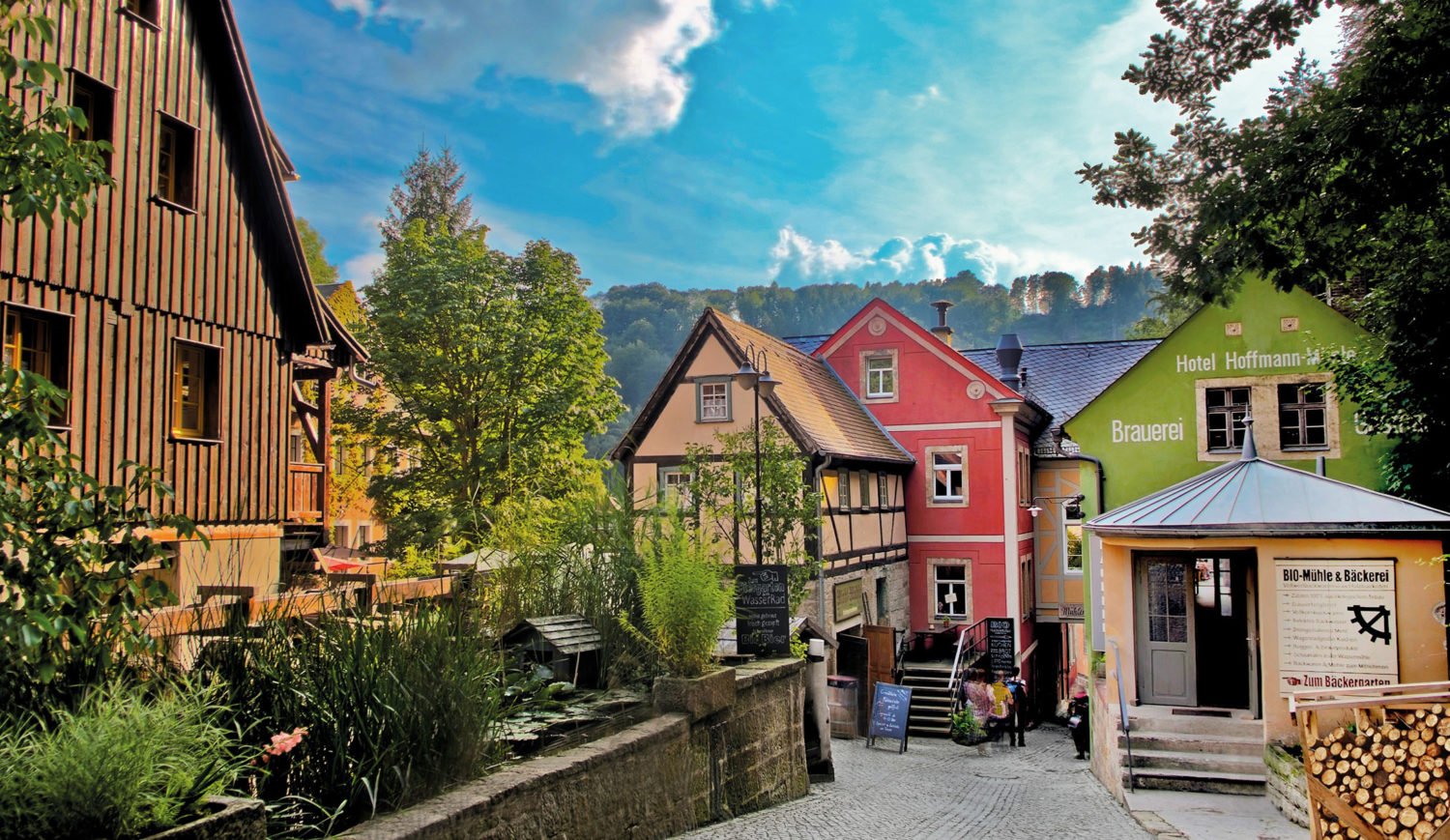 Schmilka, a district of Bad Schandau, is located directly in the Saxon Switzerland National Park