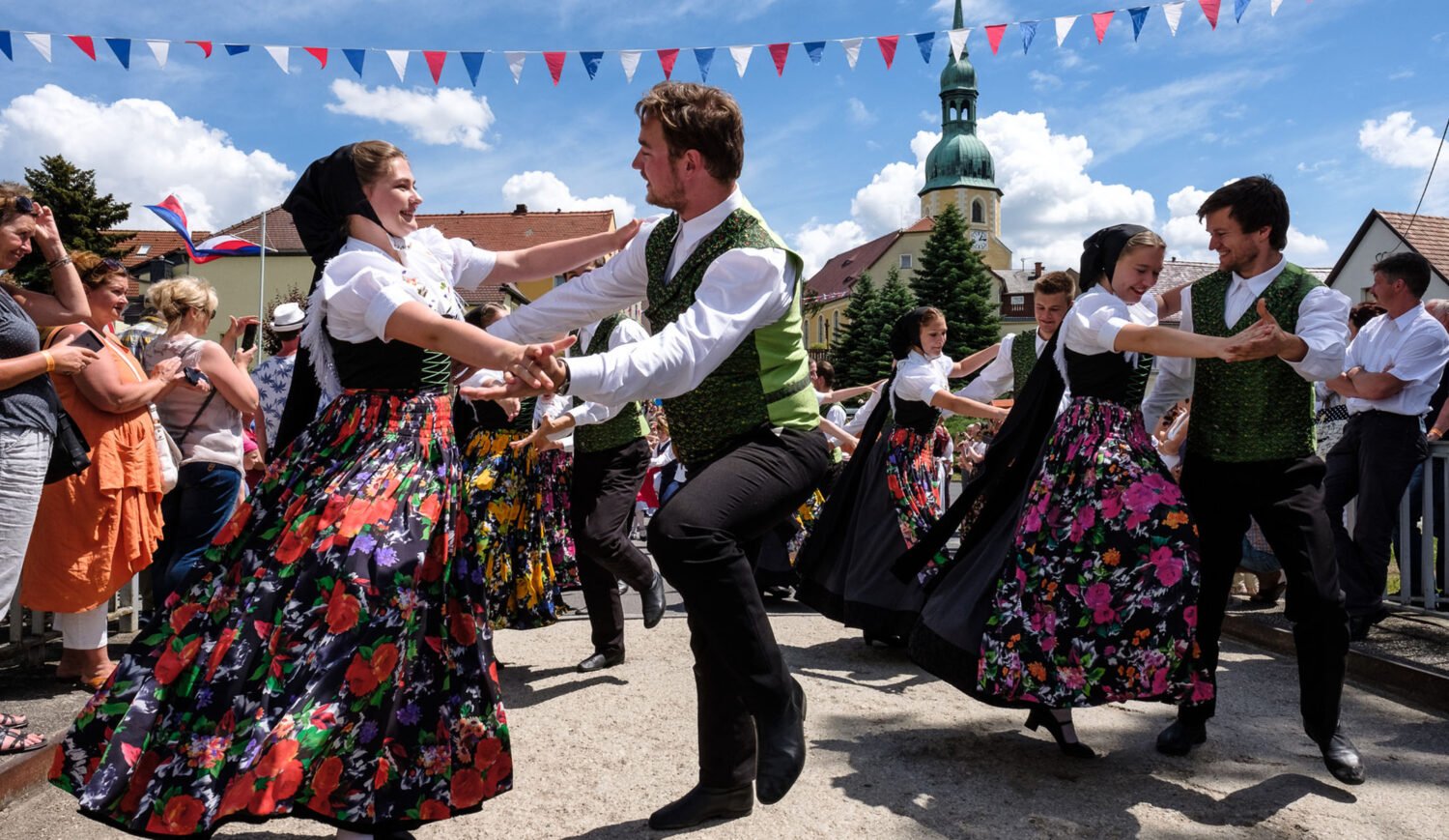 During the International Folklore Festival 