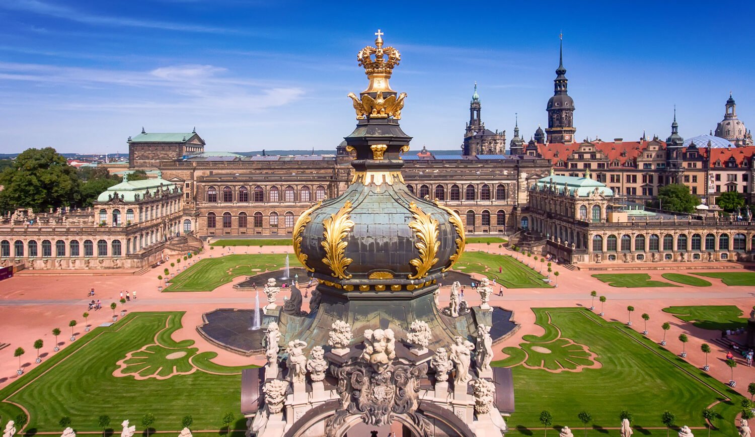 The Dresden Zwinger is one of the most famous baroque buildings in Germany