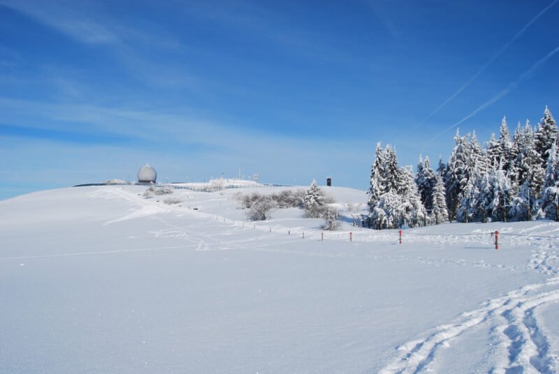 Ideally suited for extensive winter hikes - the Wasserkuppe in the Rhön Mountains