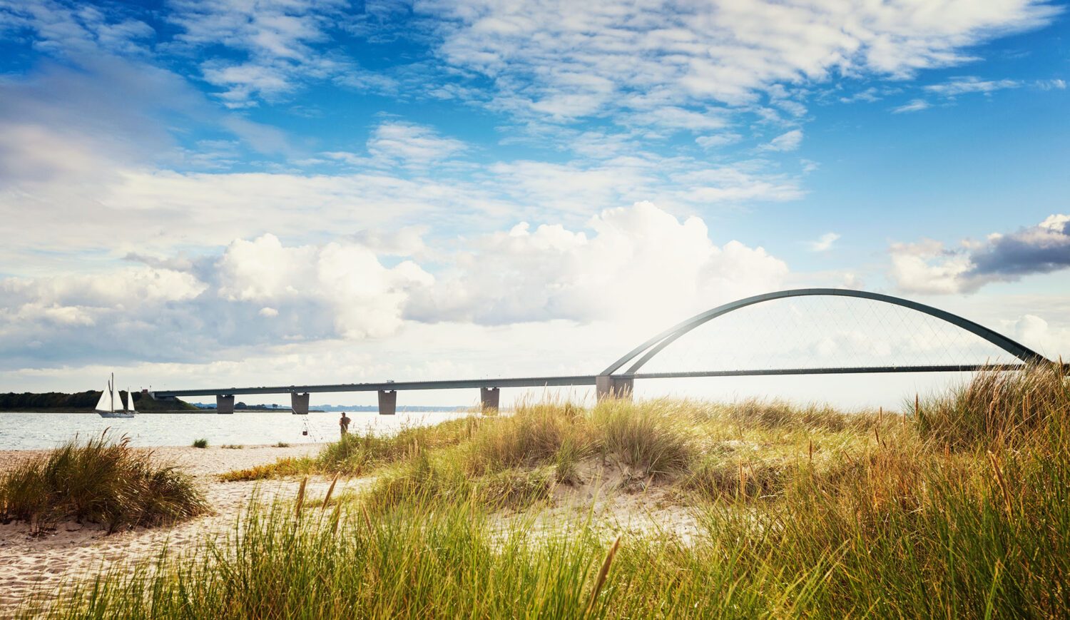 Striking structure - the bridge spans the Fehmarnsund, which is a good 1300 meters wide