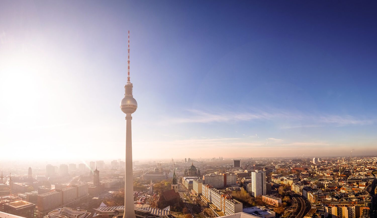 The television tower is one of the most popular sights in Germany