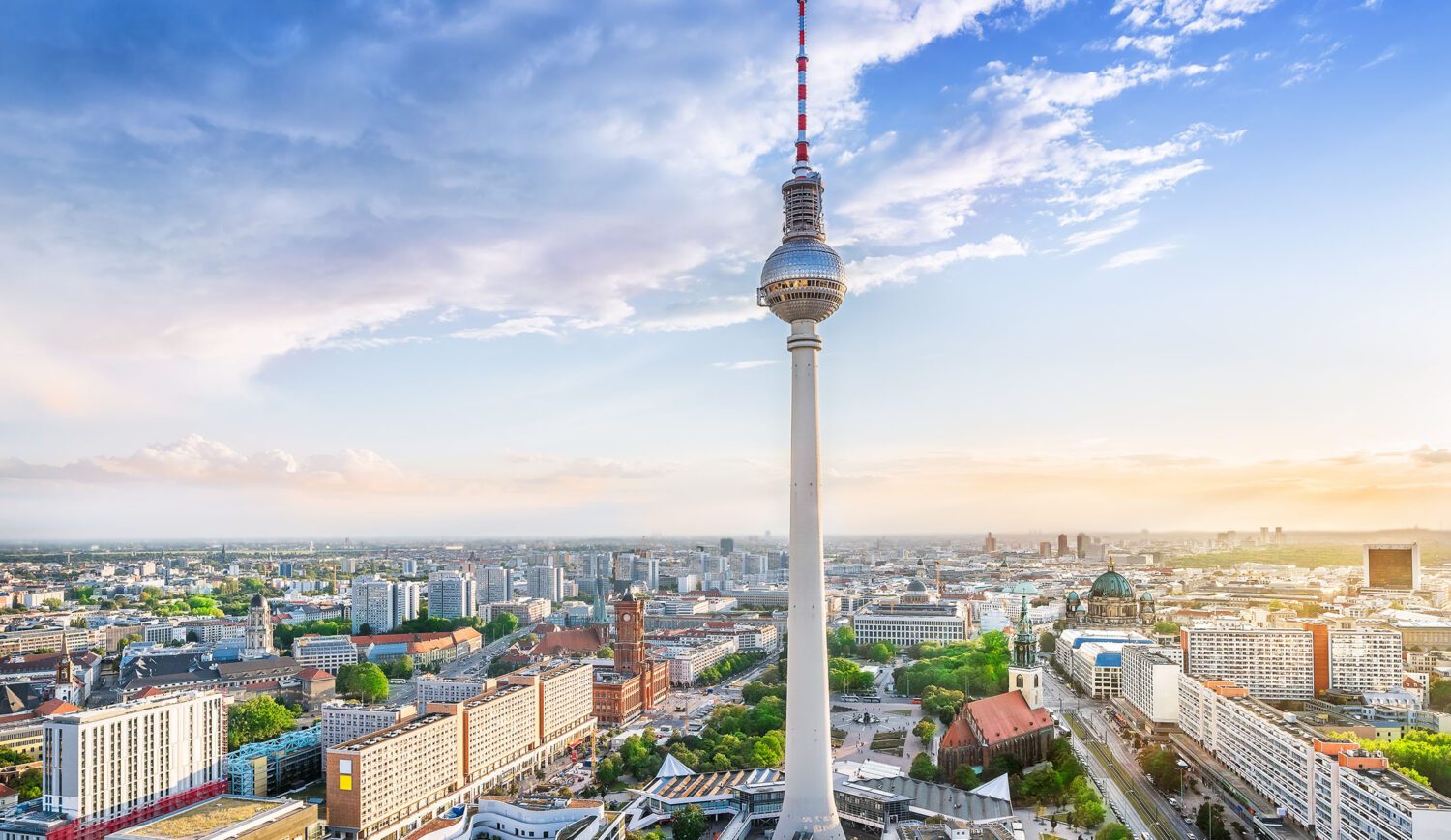 The Berlin TV Tower is the tallest structure in Germany at 368 meters