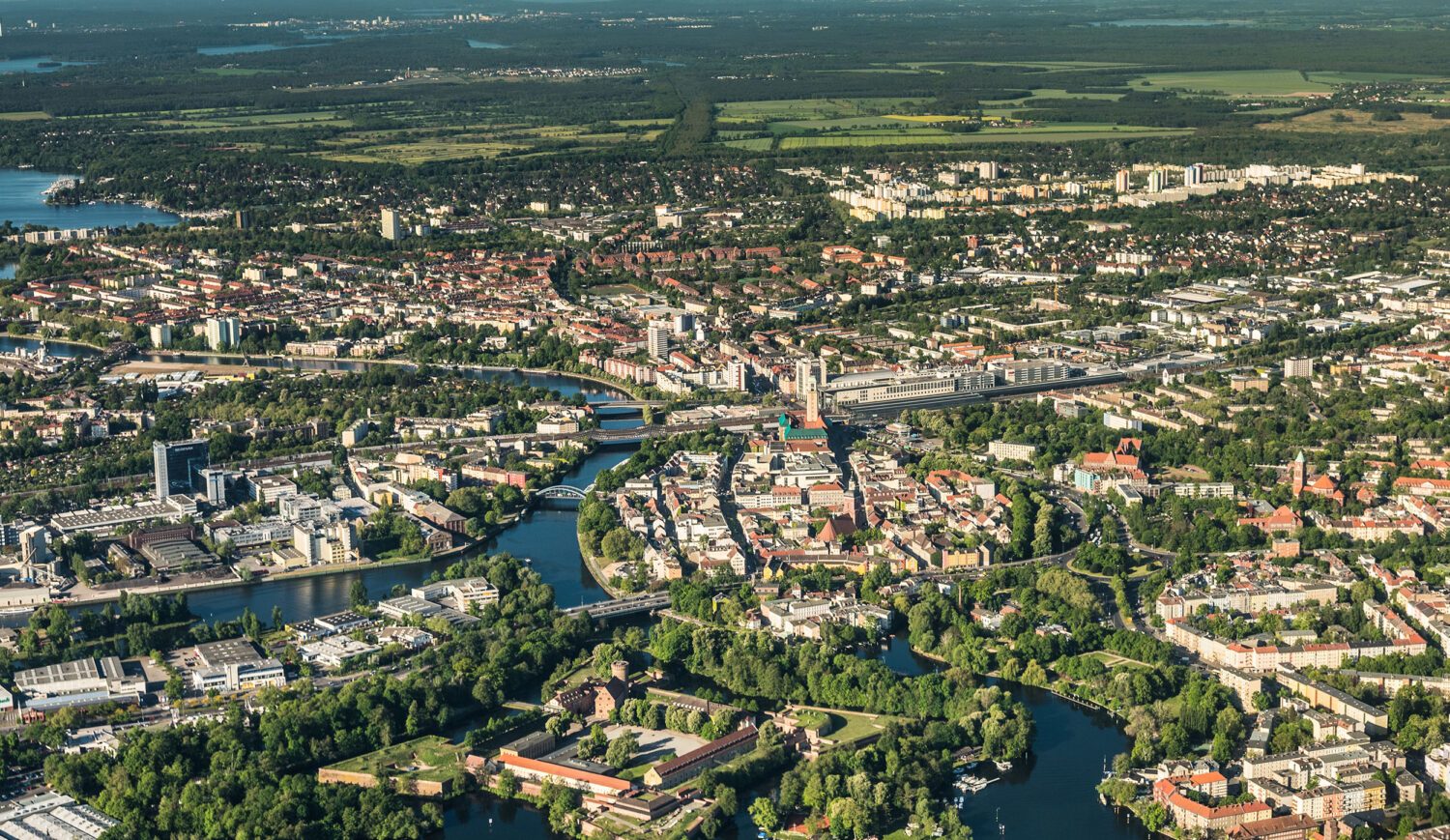 Spandau and the Havel from above © stock.adobe.com/Mario Hagen