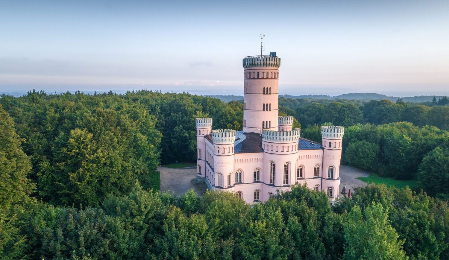 Granitz hunting lodge is located on the wooded ridge of the same name in the east of the island of Rügen