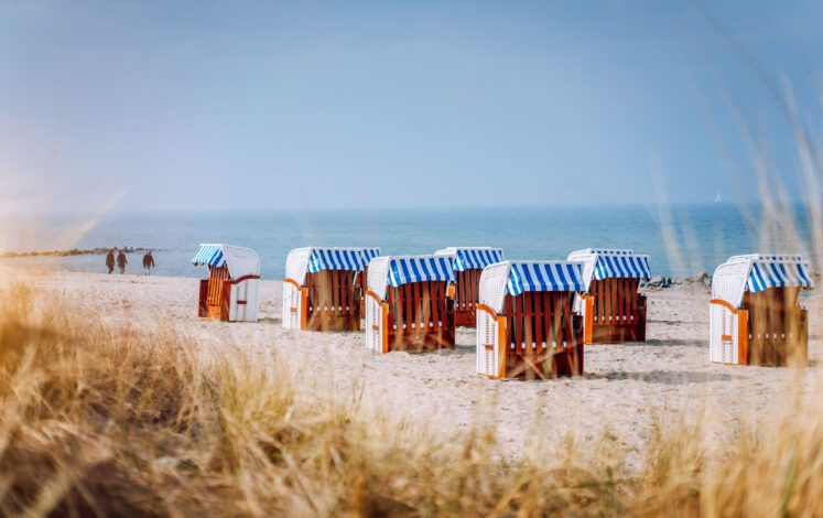 Here you can relax: beach chairs on the beach in Travemünde © Igor Tichonow - stock.adobe.com
